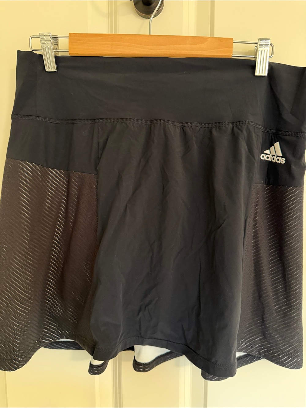 adidas Black Women’s Athletic Skort with Mesh Panels